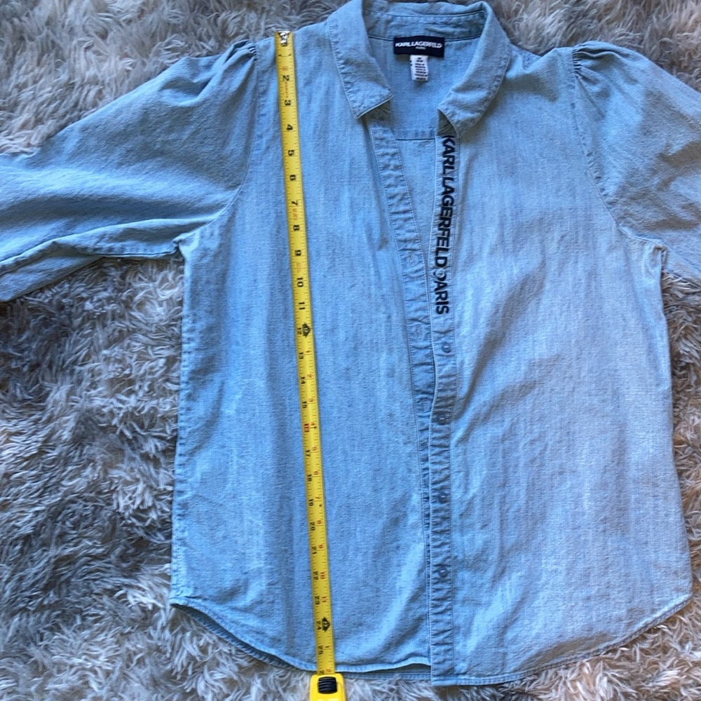 Karl Lagerfeld Denim Shirt - Picture 7 of 8